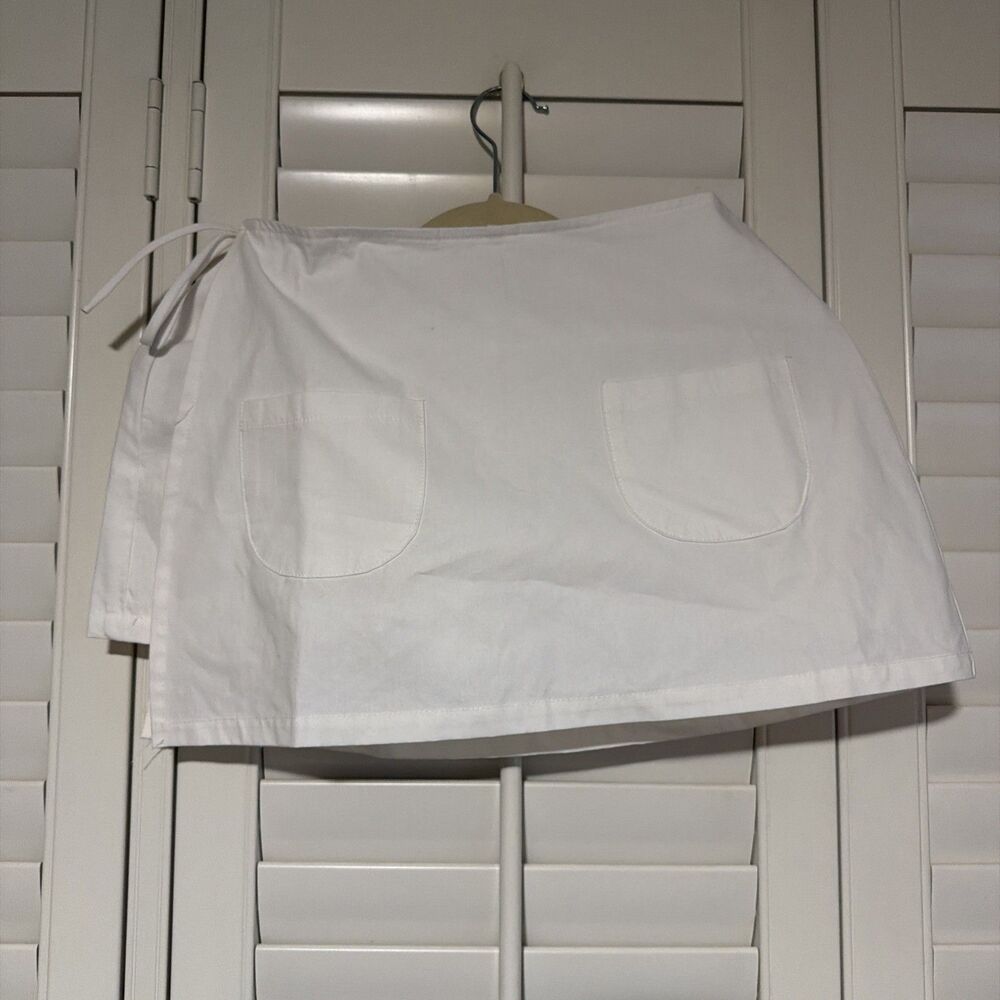 Princess Polly Gigi Wrap Skort White US 2